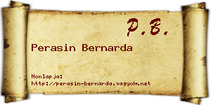 Perasin Bernarda névjegykártya